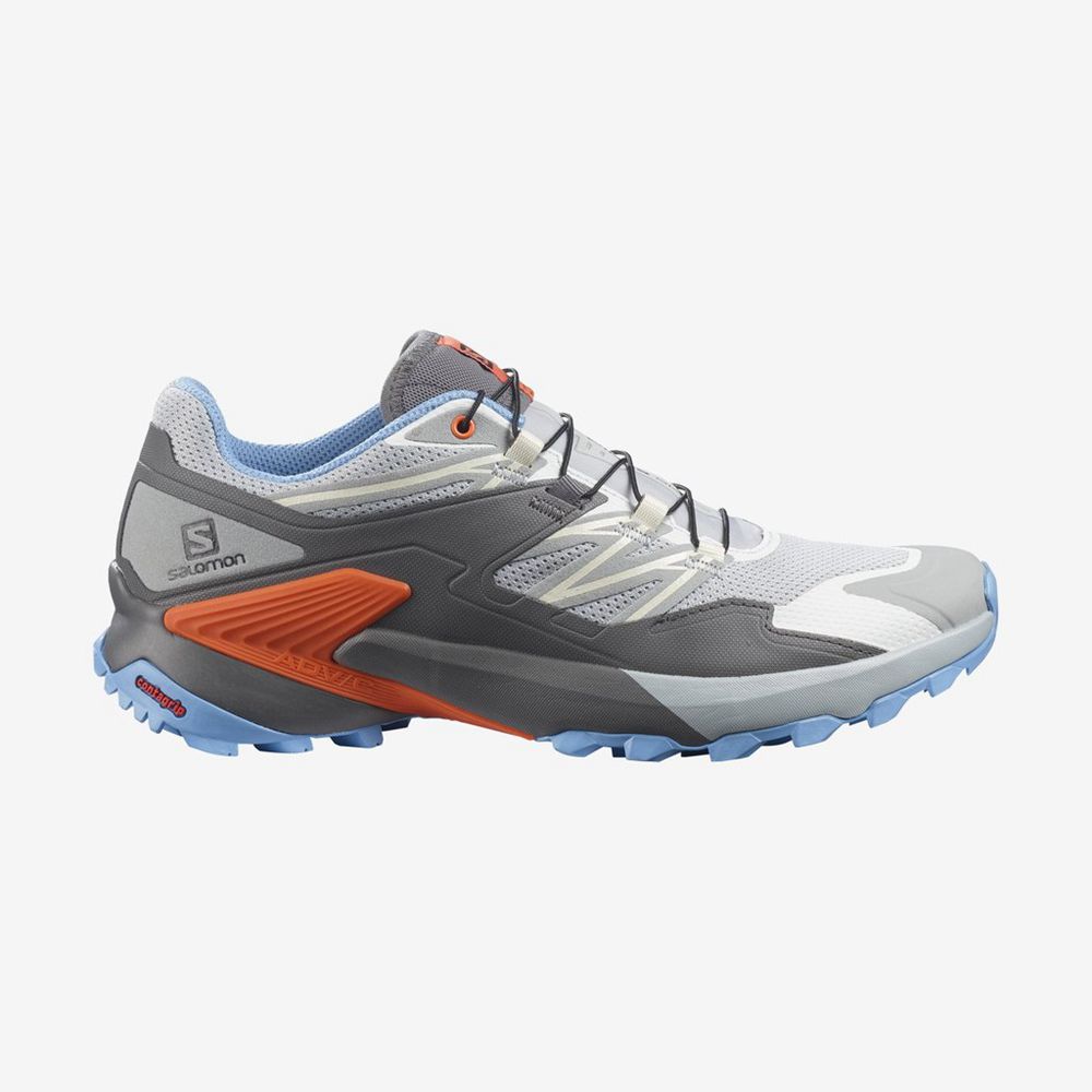 Chaussures De Trail Running Salomon Femme Bleu - Salomon WINGS SKY - France (5218-IOQSN)